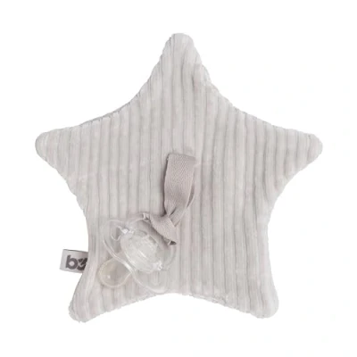 Abbildung von Baby&#039;s Only Schnullertuch Sense Schmusetuch mit Rib Corduroy Design für Jungen und Mädchen Kieselgrau