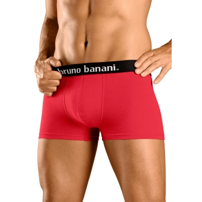 Abbildung von Bruno Banani 4 PACK Panties Rot grau schwarz navy, Herren, Größe: Small, navy