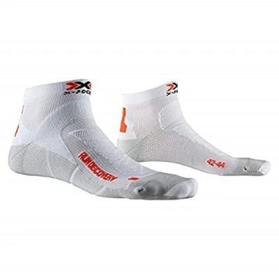 Abbildung von X Socks Unisex Funktionssocken Run Discovery New Socks, Blanc/gris Dolomite, 35 38 EU