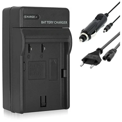 Abbildung von Ladegerät DMW BLF19, BLF19E, BLF19PP kompatibel mit Panasonic Lumix DC GH5(s) / G9 DMC GH3, GH4(R/U/H/A) Sigma BP 61 für sd Quattro (H)