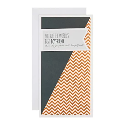 Abbildung von Hallmark Geburtstagskarte für Freund geometrisches geprägtes Design