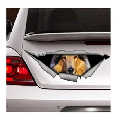 Abbildung von Generic Auto Sticker Autoaufkleber Lustig Dog Collie Aufkleber, Vinyl Haustier Hund Aufkleber（15Cm） C1S996(1PCS)