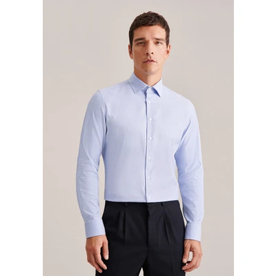 Abbildung von Seidensticker Business Regular Businesshemd, Herren, Größe: 44, Light blue