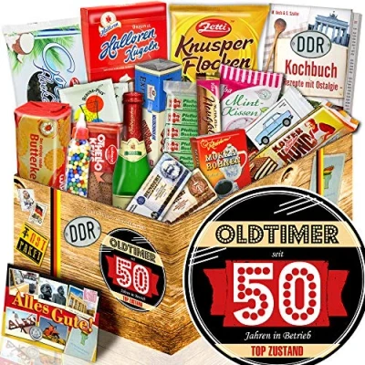Abbildung von Oldtimer 50 Zum 50ten Geburtstag Süße DDR Waren