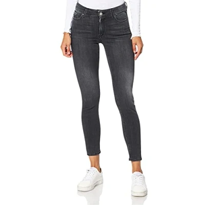 Abbildung von Replay Damen Jeans Luzien Skinny Fit mit Power Stretch, Dark Grey 097 (Grau), 33W / 32L