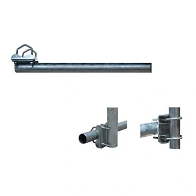 Abbildung von SkyRevolt Balkon Halter 50cm Ø 50mm Mast Aluminium Geländer Halterung für Satellitenschüssel Satelliten Anlage SAT Ausleger Mastaufsatz Mastverlängerung
