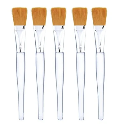 Abbildung von Gesichtsmaske Pinsel Make Up Kosmetik Werkzeuge mit Klar Kunststoff Griff, 5 Stück