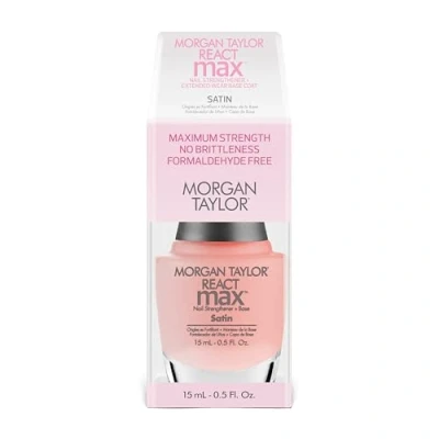 Abbildung von Morgan Taylor React Max Satin Nagelhärter ohne Formaldehyd, hält sehr lang, 15 ml