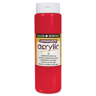 Abbildung von Daler Rowney Graduate Acrylfarbe 500 ml Cadmium Red Deep Hue