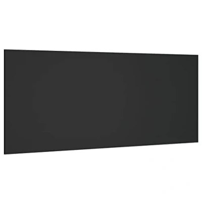 Abbildung von vidaXL Kopfteil Wand Bettkopfteil Betthaupt für Bett Doppelbett Schlafzimmerbett Schlafzimmermöbel Schwarz 200x1,5x80cm Holzwerkstoff
