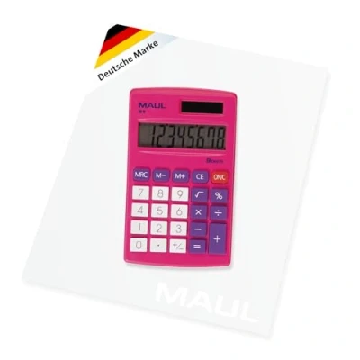 Abbildung von Maul Taschenrechner M 8 Pink Display (Stellen): batteriebetrieben