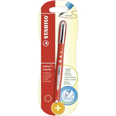 Abbildung von STABILO Tintenroller worker+ colorful medium Einzelstift rot