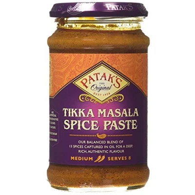 Abbildung von Patak Medium Tikka Masala Curry Paste (283g) Packung mit 2