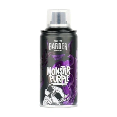 Abbildung von BARBER MARMARA Friseur Color Haarspray Monster Purple 150ml Haar Farb Spray zum Verkleiden &amp; Schminken für Karneval, Fasching, Halloween Motto Party Haarfarbe Auswaschbar Hair