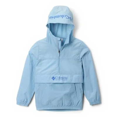 Abbildung von Columbia Youth Unisex Challenger 2 Windbreaker, Lightweight Windbreaker Jacket, Ripple Blue, S