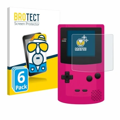 Abbildung von BROTECT Entspiegelungs Schutzfolie für Nintendo Gameboy Color (6 Stück) Matte Displayschutz Folie, Anti Reflex, Fingerprint