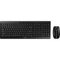 Abbildung von CHERRY STREAM DESKTOP RECHARGE, Kabelloses Tastatur Maus Set, EU Layout (QWERTY), 2,4 GHz Funk, Leiser Tastenanschlag, Wiederaufladbar, Schwarz