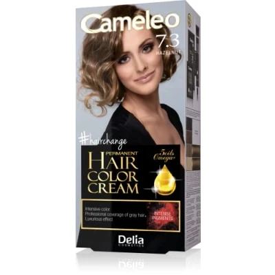 Abbildung von Cameleo Omega Plus Haarfarbe Haselnuss Tiefgreifende, Dauerhafte Farbe Färbung Haarschutz Komplettes Färbungsset