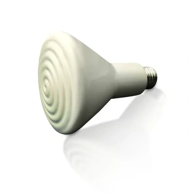 Abbildung von Keramik Dunkelstrahler E27 Wärmelampe Infrarotlampe für Tiere Strahler Hühner Küken Reptilien Terrarium (150 Watt)