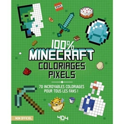 Abbildung von coloriages pixel 100% Minecraft 70 incroyables pour tous les fans