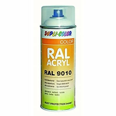 Abbildung von DUPLI COLOR 349799 RAL Lack Spraydose 9010 AUTO 10 0180 silber metallic 400 ml