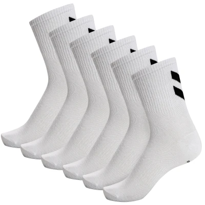 Abbildung von Hummel Chevron 6 PACK Sportsocken, Größe: 46 48, white