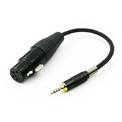 Abbildung von Ablet Audio Adapter für Astell&amp;Kern AK240 AK380 AK320 onkyo DP X1 FIIO X5III XDP 300R (2,5 mm TRRS Stecker auf 4 polige XLR Buchse)