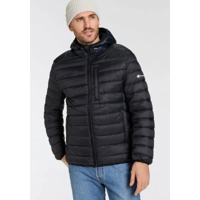 Abbildung von Champion Icons Light Hooded Jacket Winterjacke, Herren, Größe: Small, Black
