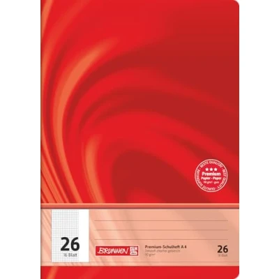 Abbildung von BRUNNEN Schulheft Vivendi, A4, kariert (Lineatur 26), 16 Blatt, ungelocht