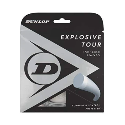 Abbildung von Dunlop Unisex Adult Explosive Tour Tennis Racket String, Silver, One Size
