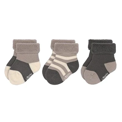 Abbildung von LÄSSIG Kinder Frottee Socken 3er Set/ Anthrazit Taupe Größe 23 26