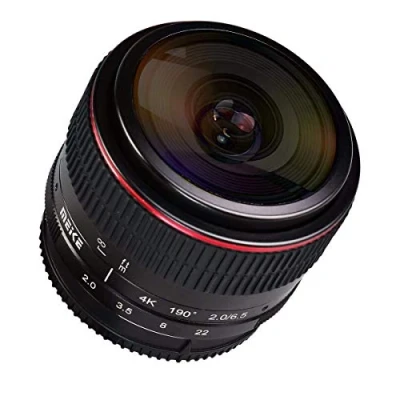 Abbildung von Meike MK 6,5 mm F2.0 Fischaugenobjektiv für Canon EF M Objektiv Kamera