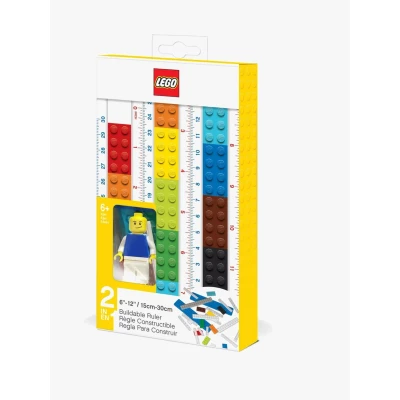 Abbildung von LEGO Lineal zum Selberbauen mit Legofigur
