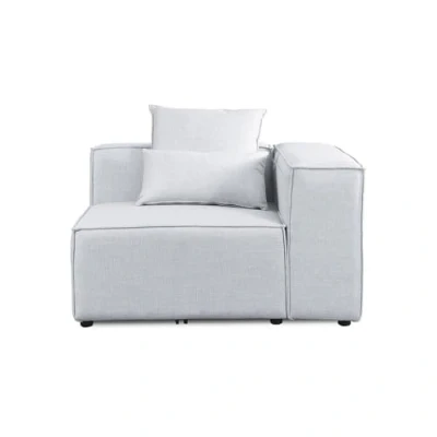 Abbildung von Modulares Sofa VERONA Rechtes Ecksofa hellgrau