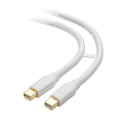Abbildung von Cable Matters 4K Mini DisplayPort auf Kabel (Mini Display Port, DP Kabel, mDP Kabel) mit 60Hz, 2K 144Hz in Weiß 2 Meter