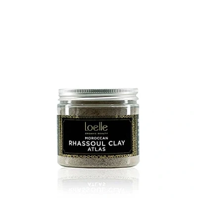 Abbildung von Loelle Rhassoul Tonerde (Pulver) Ghassoul Seife als reinigende Gesichtsmaske Marokkanische Heilerde für fettiges Haar Naturkosmetik Hergestellt in Marokko (220g)
