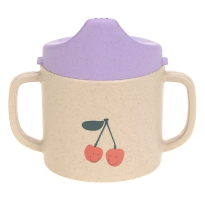 Abbildung von LÄSSIG Kinder Trinklernbecher mit Henkel und abnehmbarem Deckel 150 ml/Sippy Cup Happy Fruits Cherry