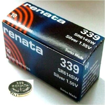 Abbildung von Renata Uhrenbatterie SP 339 ///; SR614SW;1 Pack