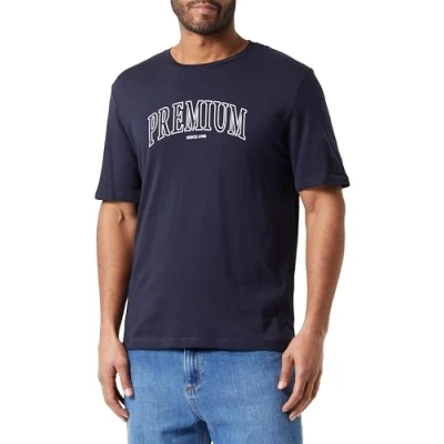 Abbildung von JACK&amp;JONES Herren JPRBLUMALIK SS Tee Crew Neck FST T Shirt, Night Sky, M