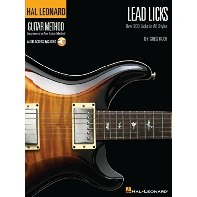 Abbildung von Hal Leonard Guitar Method Lead Licks (Book, CD): Lehrmaterial, CD für Gitarre (Hal (Songbooks)): Over 200 in All Styles