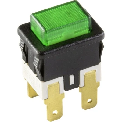 Abbildung von interBär Schalter 3635 250.22 Druckschalter 250 V 16 A 1 x Aus/Ein (3635 250.22)