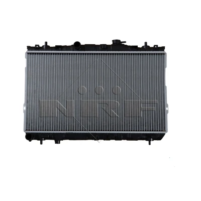 Abbildung von NRF 53355 Kühler, Motorkühlung Aluminium 648 377 16 Kühlrippen gelötet HYUNDAI: COUPE II, Elantra III Limousine,