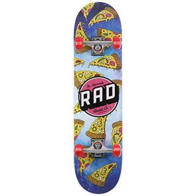 Abbildung von RAD Unisex Erwachsene Logo Progressive Skateboard, Galaxy Pizza, 8&quot;