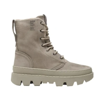 Abbildung von Satorisan Unalome Laces Premium Wool High top Damen Vintage Leder Stiefel Farbe Adventure Grey Größe 37