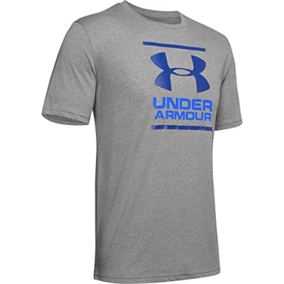 Abbildung von Under Armour Foundation SS Tshirt print, Herren, Größe: Small, Grey