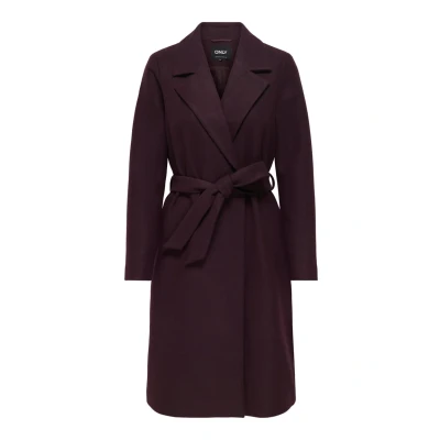 Abbildung von ONLY Onlalvilda LIFE WRAP Klassischer Mantel, Damen, Größe: Medium, Mauve wine detail:melange