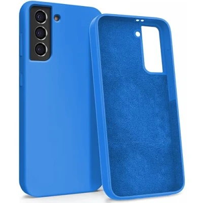 Abbildung von MyGadget Hülle für Samsung Galaxy S21 Gummierte Handyhülle [ 3 Layer Struktur ] Schutzhülle mit Soft Inlay &amp; Hardcase Cover außen Königsblau