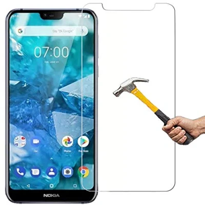 Abbildung von ino Schutzglas kompatibel mit Panzerglas Nokia 8.1 Panzerfolie Displayschutzglas Schutz Glasfolie Schutzfolie 9H Härte Displayglas