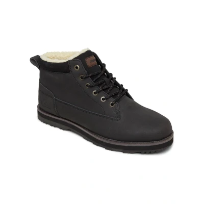 Abbildung von Quiksilver Mission BOOT Snowboot/Winterstiefel, Herren, Größe: 45, Solid black Leder und textil
