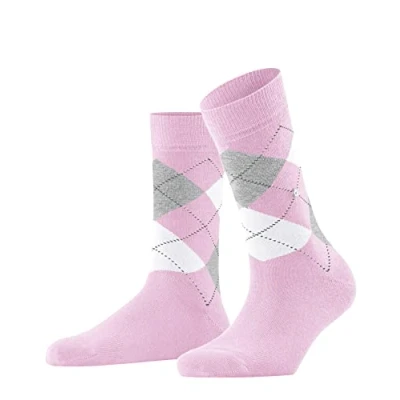 Abbildung von Burlington Damen Socken Queen W So Baumwolle gemustert 1 Paar, Rosa Berry Pool 8394, 36 41